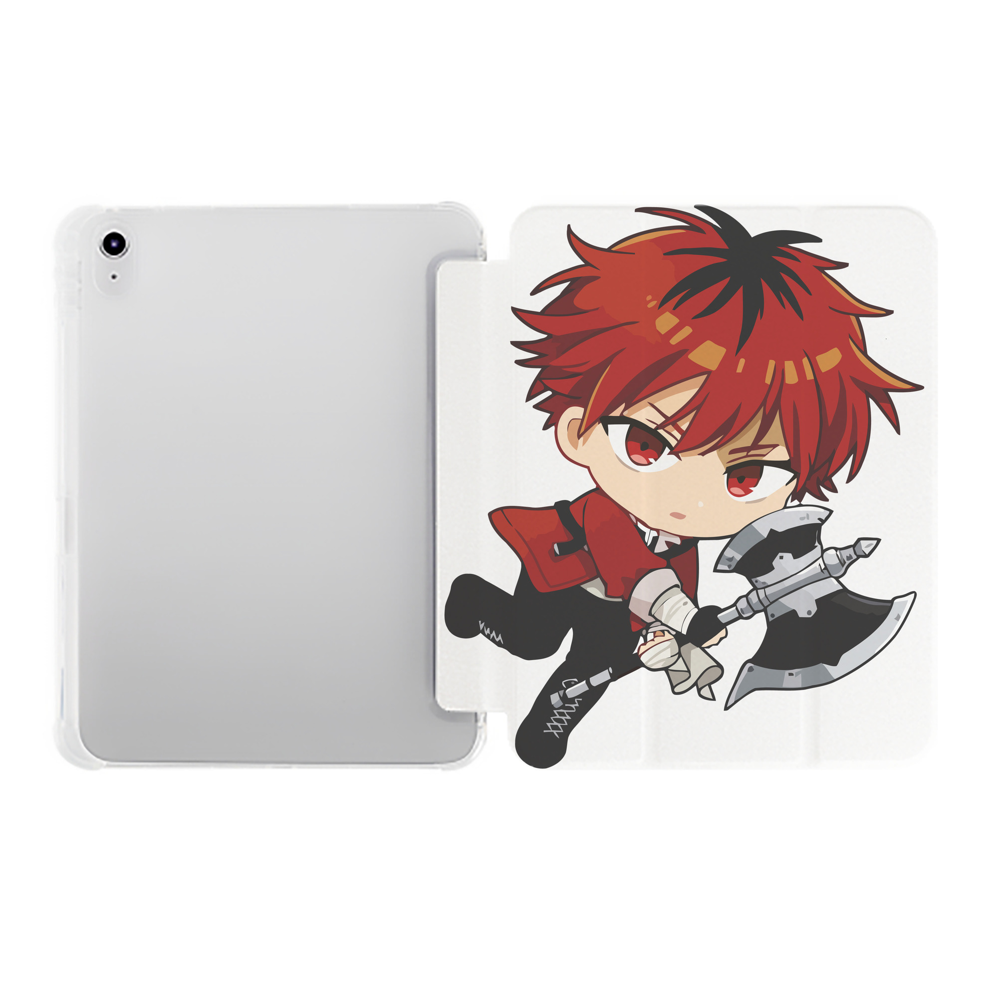 （画像用） 葬送のフリーレン Frieren IPad ケース ペン収納付き 三つ折りスタンド PUレザー×シリコン 対応機種9.5/10.5/10.9インチ